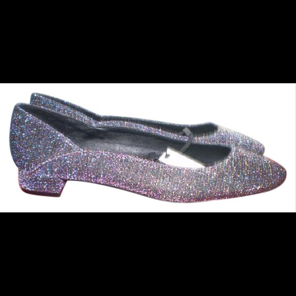 Zara Shoes - zara multicolor trf glittery flats wi slight heel